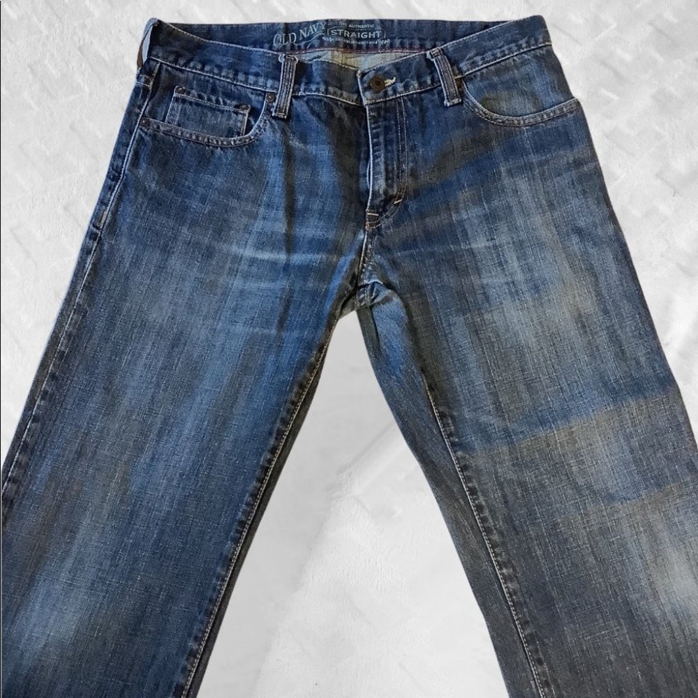 Old Navy Straight Leg Blue Jeans Size 33by30